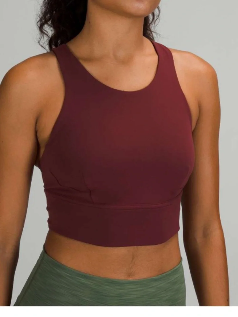 Lululemon Wunder Train Longline Bra Red Merlot - Picture 2 of 6